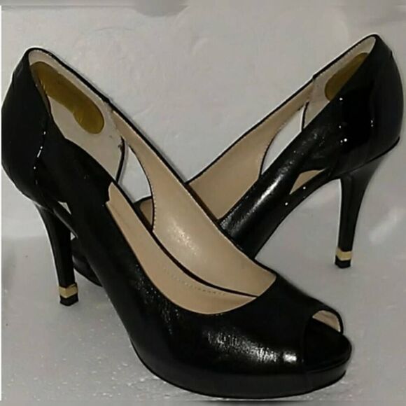 Marc Fisher Peep-toe Platform Heels NWOT size 9.5 - Picture 2 of 6